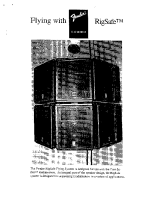 Fender RigSafe-Flying-System - Owners Manual 